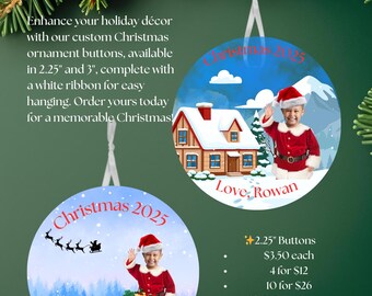 Christmas Ornament Buttons