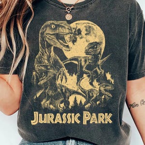 Vintage Jurassic Park Velociraptor Shirt: Retro Dinosaur Graphic Tee