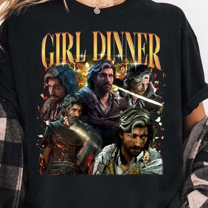 Verso Clair Obscur Expedition 33 Mädchen Dinner Shirt, Expedition 33 Shirt, Clair Obscur Expedition 33 Shirt, Spiel Shirt