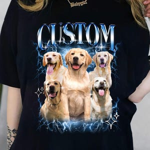 Custom Pet Dog T-shirt, Custom Cat Shirt, Retro Dog Shirt, Custom Bootleg Dog mom Shirt, Bootleg Rap Dog, Personalized Pet Shirt