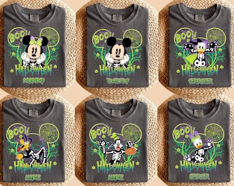 Disney Mickey Halloween All Characters Shirts, Mickey And Friends Halloween Shirt, Halloween Party Shirts, Disney Family Halloween Shirts