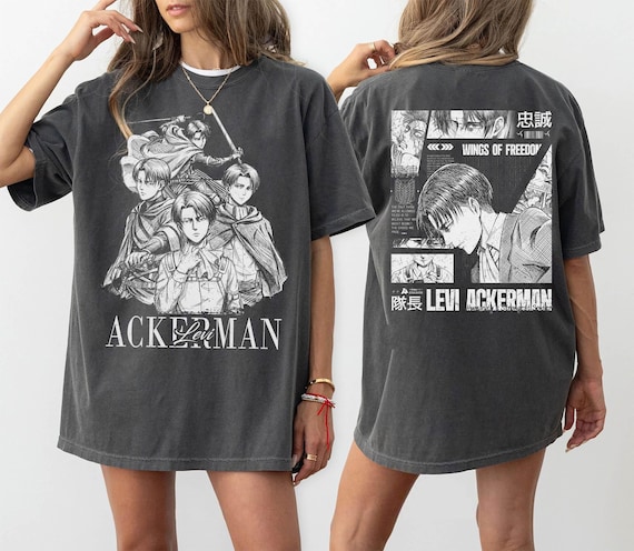 Comfort Colors® Levi Ackerman Shirt, AOT Anime Manga vintage Tee