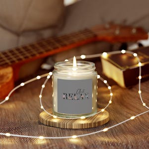 Relaxing Coconut Apricot Scented Candles, Home Fragrance, Gift for Her, Self-Care, Aromatherapy, Spa Decor, Relaxation