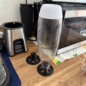 Universal Drying Stand for Water Bottles & Cookware | Sodastream Bottle Dryer Rack | 3D Printed Kitchen Organizer | Gift for Home (X2)