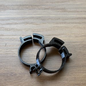 Reusable Latching Cable Clips (Set of 2) | 3D Printed Cord Organizer for Desks, PC Gaming, Home Theater | Wire Management Solution