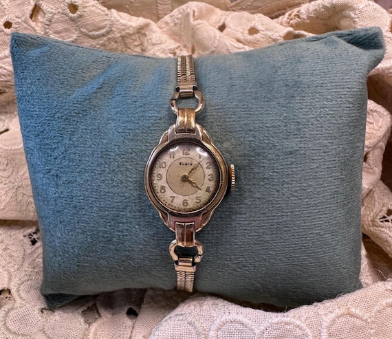Vintage 14K Gold-filled Elgin Ladies Watch: 1950s Forstner  display picture 1