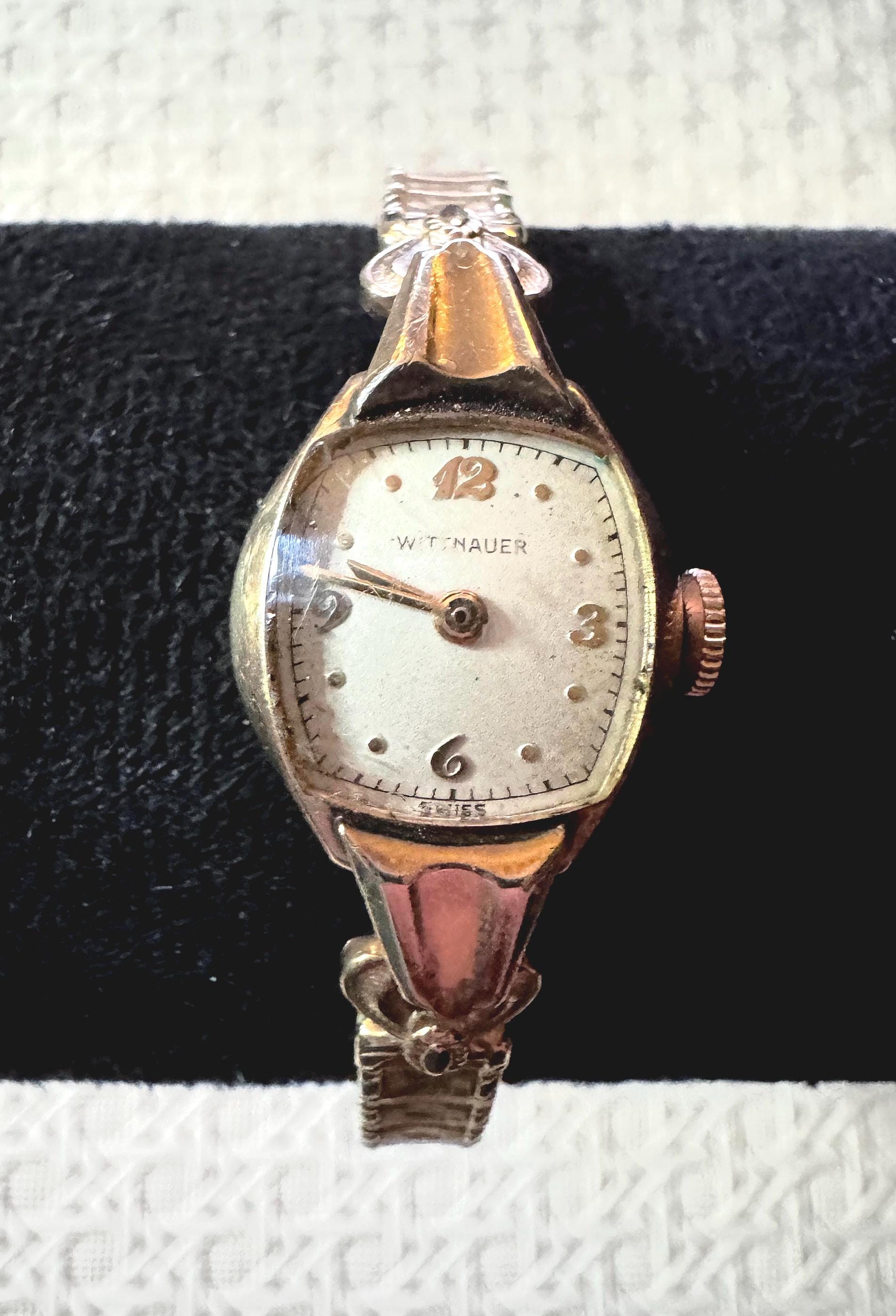 Vintage Wittnauer Ladies Watch: 10k GF Case, Speidel Band, Swiss