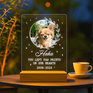 Pet Dog Cat Memorial Gift - Personalized Acrylic Plaque