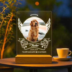 Pet Memorial Gift - Personalized Acrylic Plaque