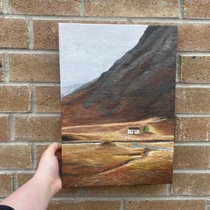 Glen Coe original Highland painting | Scottish landscape art | Glencoe | Highlands| Glasgow art | Oil on canvas| Scottish nature | Scotland