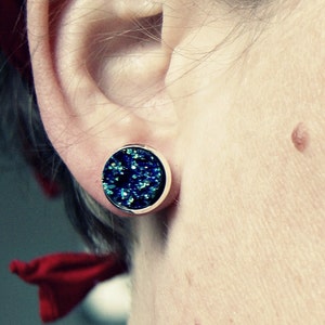 stud earrings, colorful jewelry, rainbow earrings, bohostyle, post earrings, gift idea, under 15 image 4