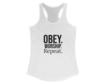 Canotta Obey Worship Repeat: top corto alla moda da donna
