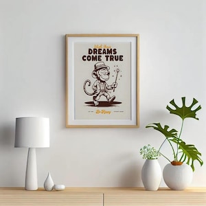 Vintage Monkey Print | Vintage Art Print | Retro Decor | Retro Print | Animal Print