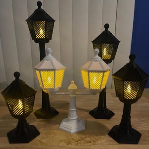 3D Printed Mini Street Light Lantern - Tea Light Holder