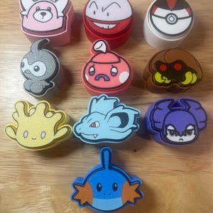 3D Printed Pokemon Fidget Clickers (Keychain versions available!) image 10