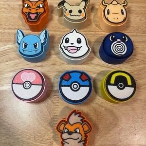 3D Printed Pokemon Fidget Clickers (Keychain versions available!) image 9