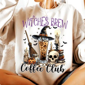 Halloween Spooky Coffee png, Halloween Png, Coffee png, Trendy Halloween png, Retro Halloween png, Funny Halloween png, Spooky Season png