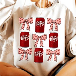 Dr Pepper Pink Bow Coquette Png, Cute Pink Soda Drink Png, Aesthetic Girly Png, Dr Pepper Lover Gift, Soda Lover Sublimation, Pink Drink PNG