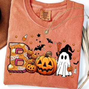 Halloween Boo PNG, Spooky Coquette PNG, Ghost PNG, Fall Png, Halloween Bow Png, Faux Glitter Png, Preppy Halloween Png, Brushstroke