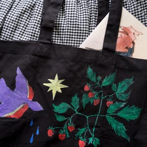 Hand-Painted Art One of A Kind Book Bags
