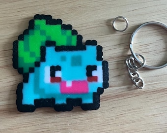 Bulbasaur Pixel Handmade Keychain (cute style)