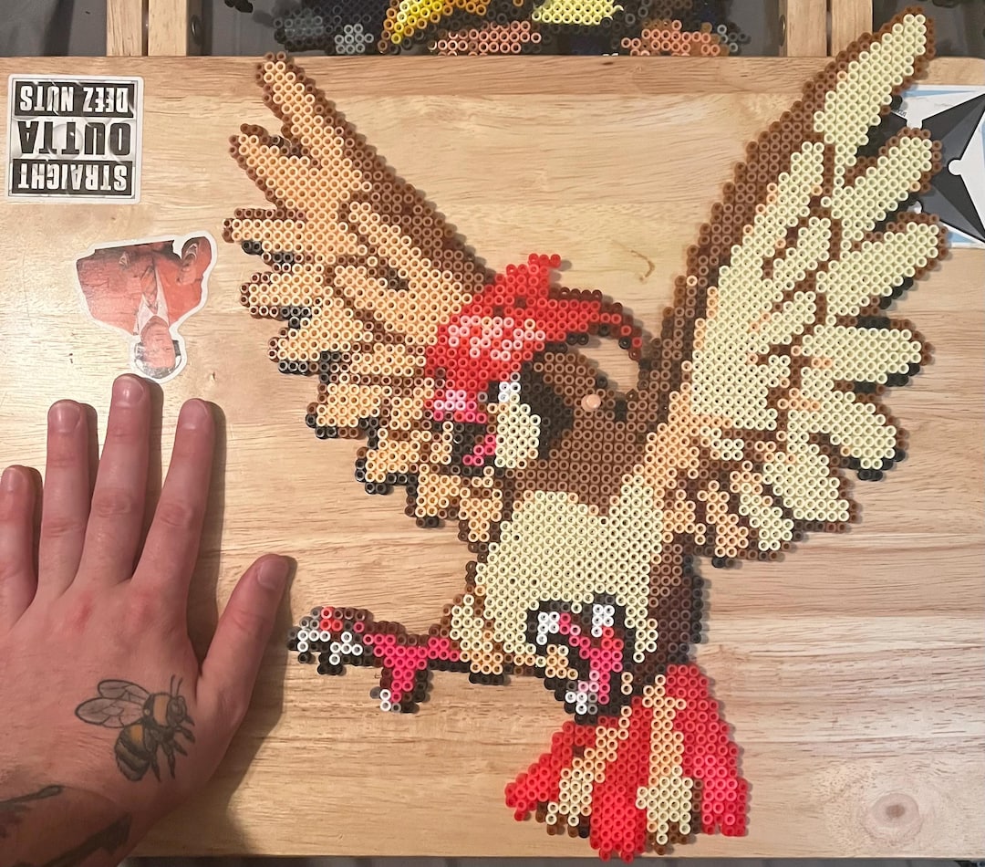 Pixel Handmade Things Pidgeotto Pixel Handmade Bead Perler - Etsy