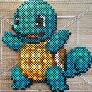 Squirtle Pixel Handmade Bead Perler