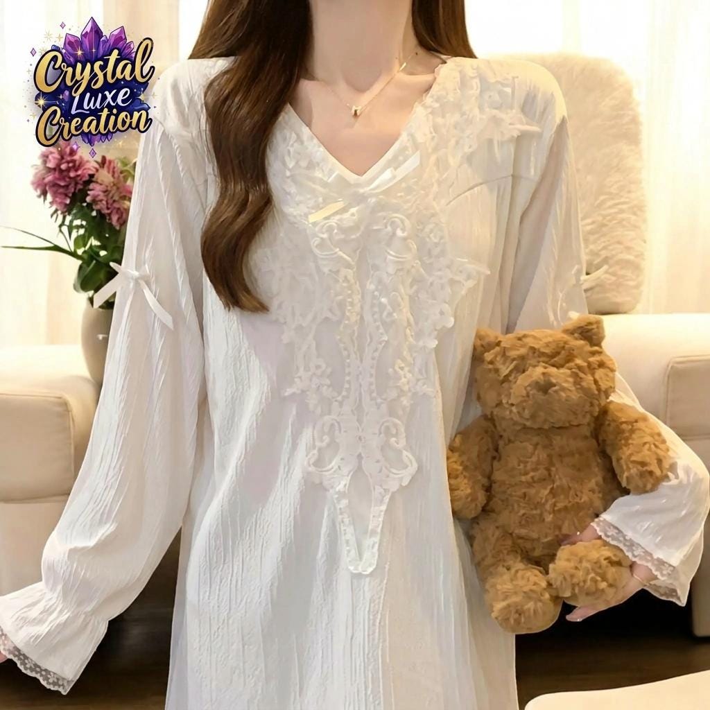 korean tunic lace dresses Fashion Korean Style V-Neck Lace Midi Dress