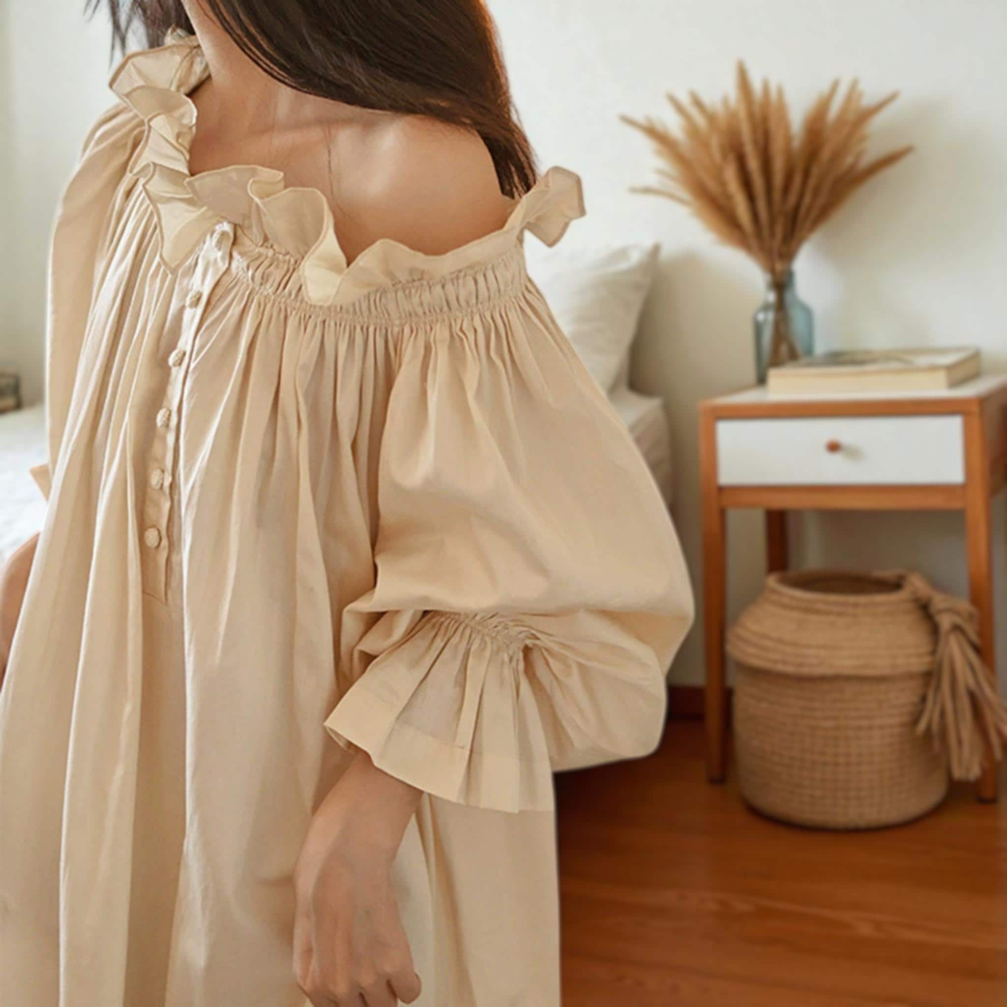 Cotton Sexy Nightgown - Etsy Cotton Sexy Nightgown - Etsy