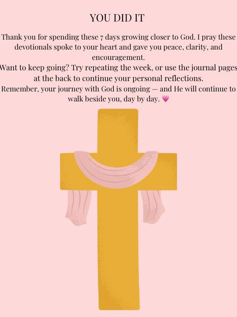 7-day Printable Bible Study Guide – Daily Devotional & Reflection ...