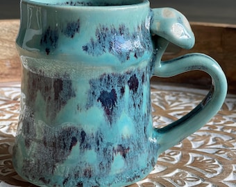 Oversized Mushroom Mug, Handmade Ceramics