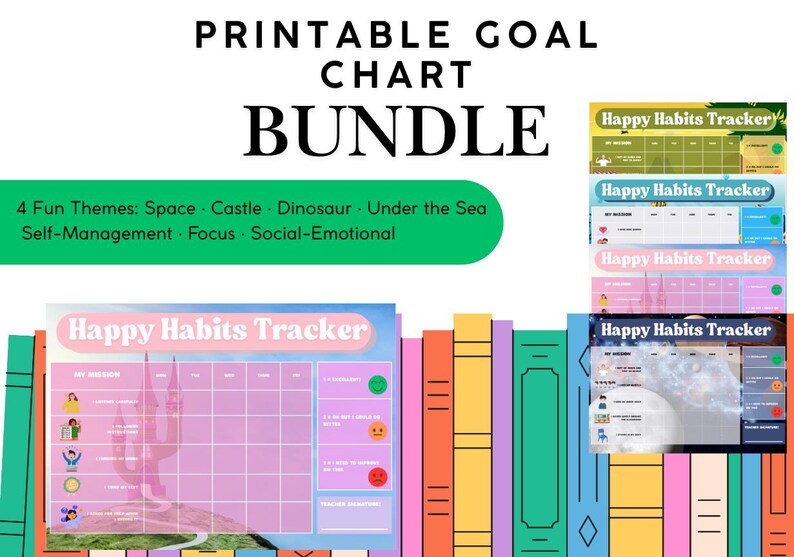 12 Printable Goal Charts for Kids – Self-management, Focus & Emotions ...