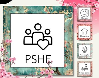 Editable Visual Timetable Blossom | 90+ Routine Cards for KS1 & KS2 EYFS Classroom Schedule Display