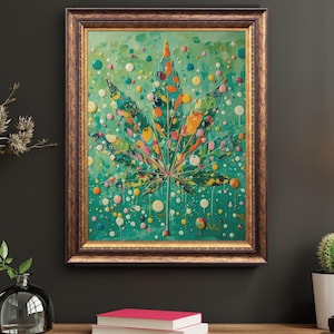 Vibrant Abstract Wall Art Print, Colorful Digital Download 8x10 11x14 16x20 12x18 6x8
