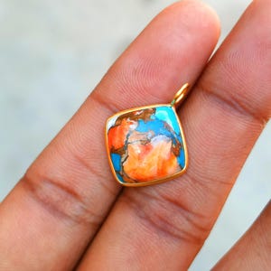 Natural Oyster Charm, 18k Solid Gold Charm, Oyster Charm Pendant, Gold Charm, Gold Charm Pendant, Solid Gold Handmade Pendant, Gift For Her