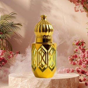 Saffron Attar – Luxurious Natural Perfume Oil | Alcohol-Free | Warm, Spicy & Floral Aroma 12 ml
