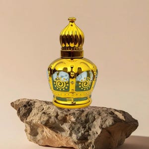 Amber Rose Attar – Natural Perfume Oil | Alcohol-Free | Warm, Sweet & Floral Scent 12 ml