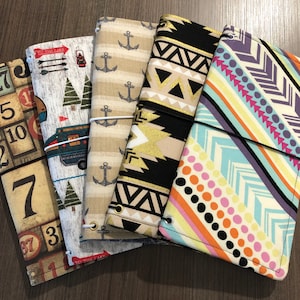 Handmade Fabric Traveler's Notebook Cover: Campers, Nautical, Boho