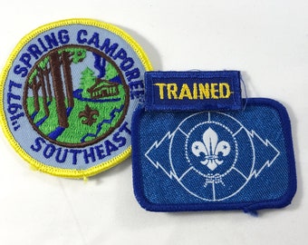 Vintage Spring Scout Patches Badges