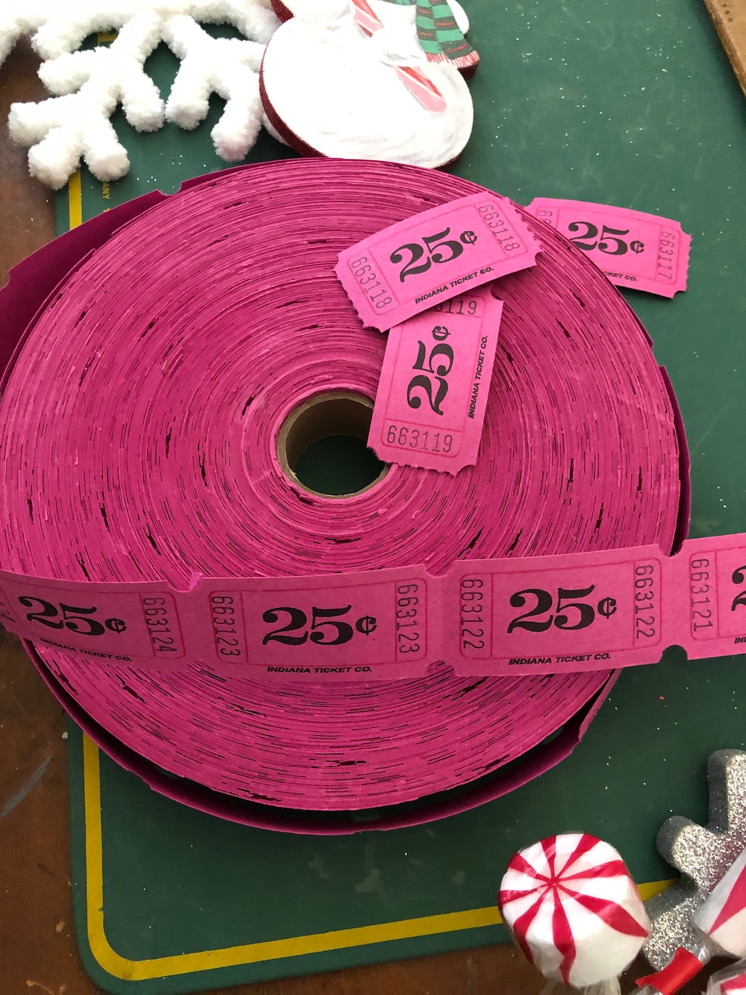Vintage 25 Cent Tickets. Raffle Tickets. Vintage Ephemera. Junk Journal ...