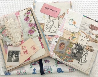Womanhood Ephemera Kit. Junk Journal Kit. Mixed Media Collage. Junk Journal Supplies. Collage Supplies. Vintage Ephemera.