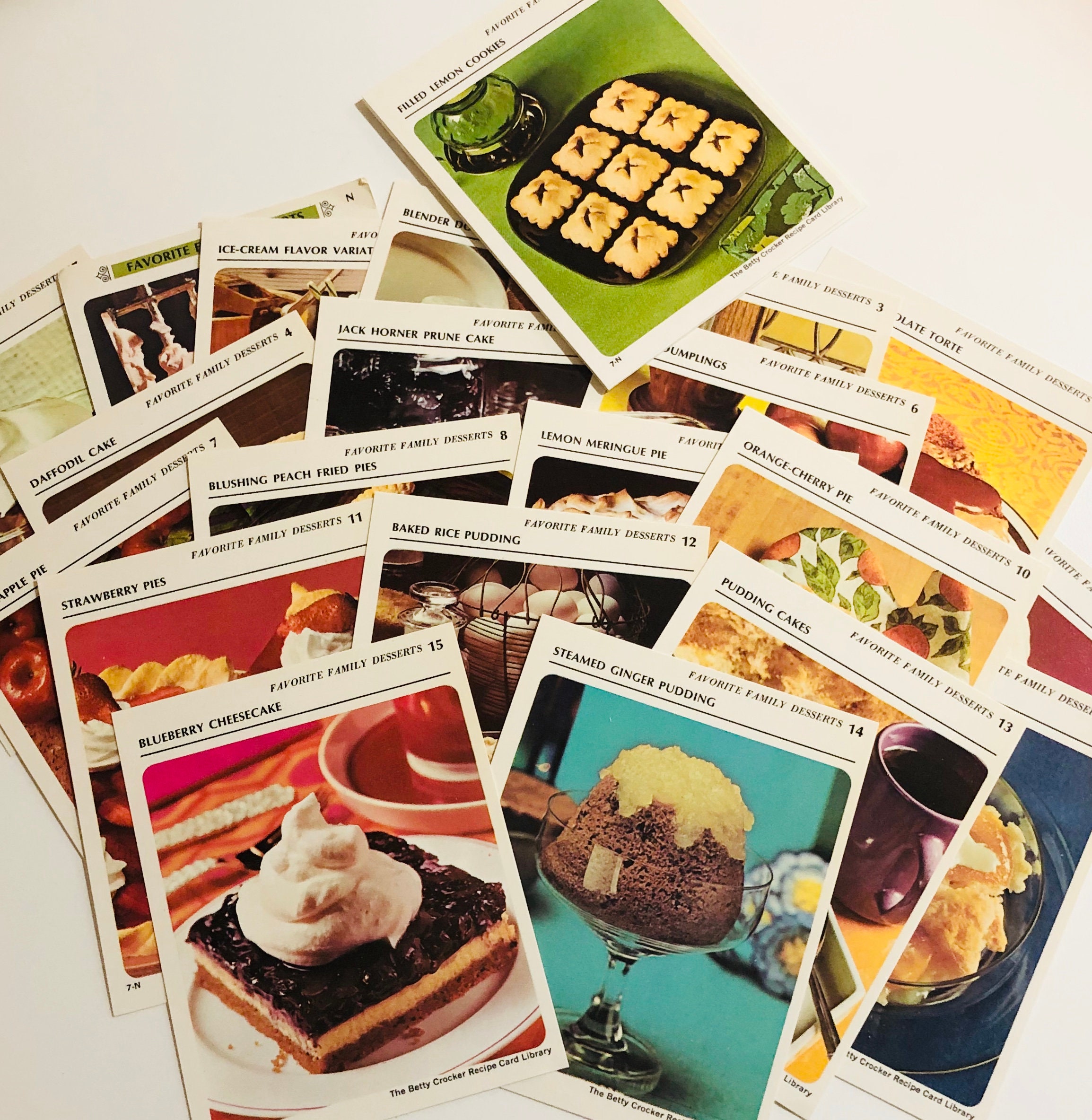 Vintage Recipe Cards Betty Crocker - Etsy