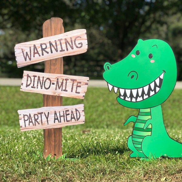 Dinosaur Birthday Party Decoration Set Photo Prop Dinosaur Standup for your Dinosaur Birthday