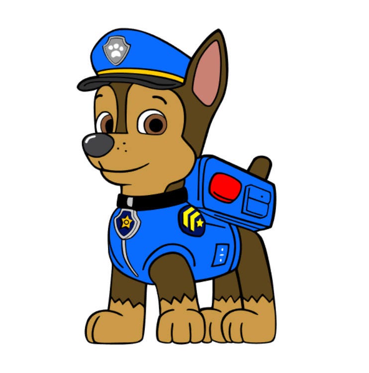 Download Chase Paw Patrol SVG download Paw Patrol SVG cutting file | Etsy
