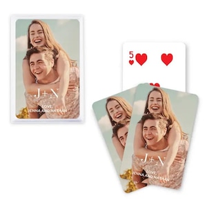 Custom Photo Playing Cards - Personalized Playing Cards With Photos - Custom Printed Deck of Cards - Wedding Playing Cards - Birthday Cards