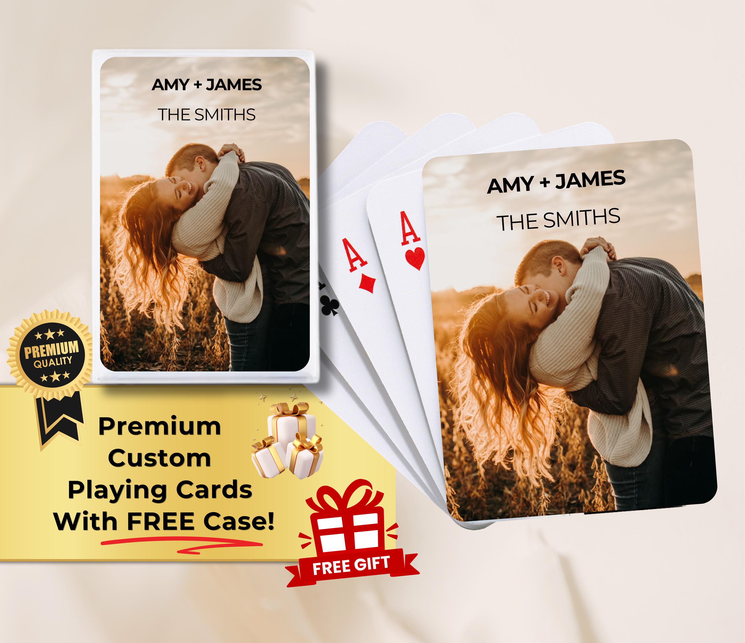 Custom Photo Playing Cards - Personalized Playing Cards With Photos - Custom Printed Deck of Cards - Wedding Playing Cards - Birthday Cards