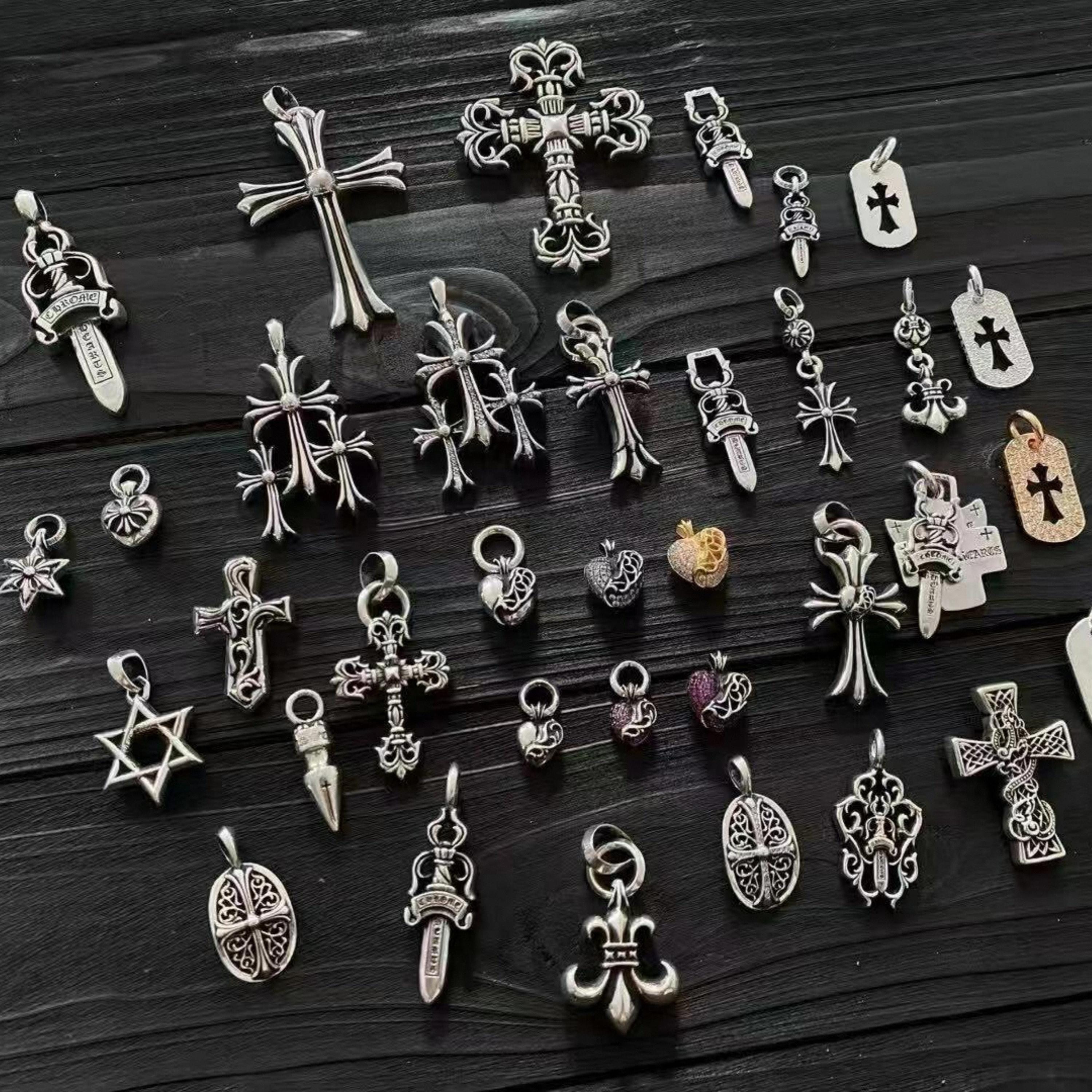 Chrome hearts necklace men - Etsy Polska