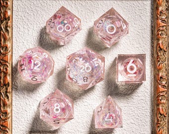 Sakura Style Liquid Core Dice Set: Sharp Edge DND