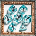Celestial Whale Resin Dice Set: Sharp Edge Polyhedral DND Dice product logo