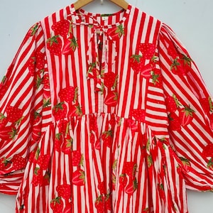 Strawberry Fruits Gift Prints women Tops, mini, midi dress